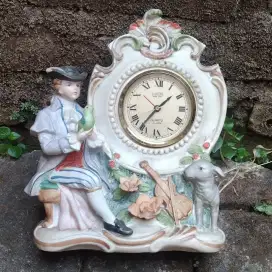 Jam weker keramik motif Eropa