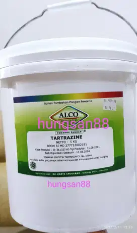 Tartrazine @5kg Pewarna Makanan Minuman Food Grade (kuning extra jos)