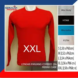 Kaos Polos Panjang Combad 20s XXL