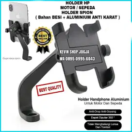 holder hp sepeda motor baham besi