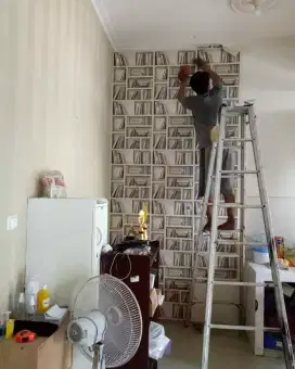 Wallpaper Dinding Rumah Sederhana jadi Mewah