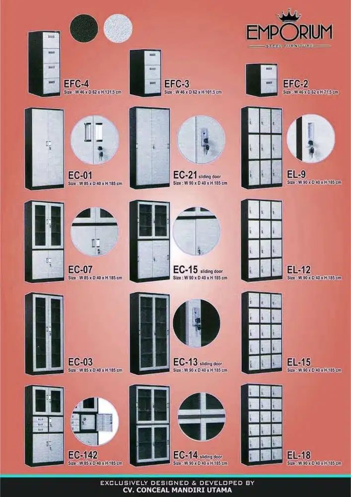 Lemari arsip locker loker pegawai hotel masjid asrama apartmen baru