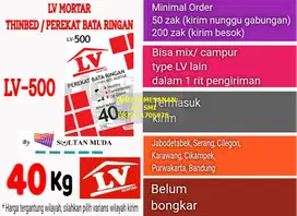 SEMEN PEREKAT BATA RINGAN (SEMEN INSTANT) LV MORTAR LV-500 THINBED