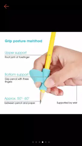 Pensil holder utk mempermudah anak2 belajar nulis !!!