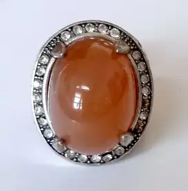 Cincin Batu Akik Coklat