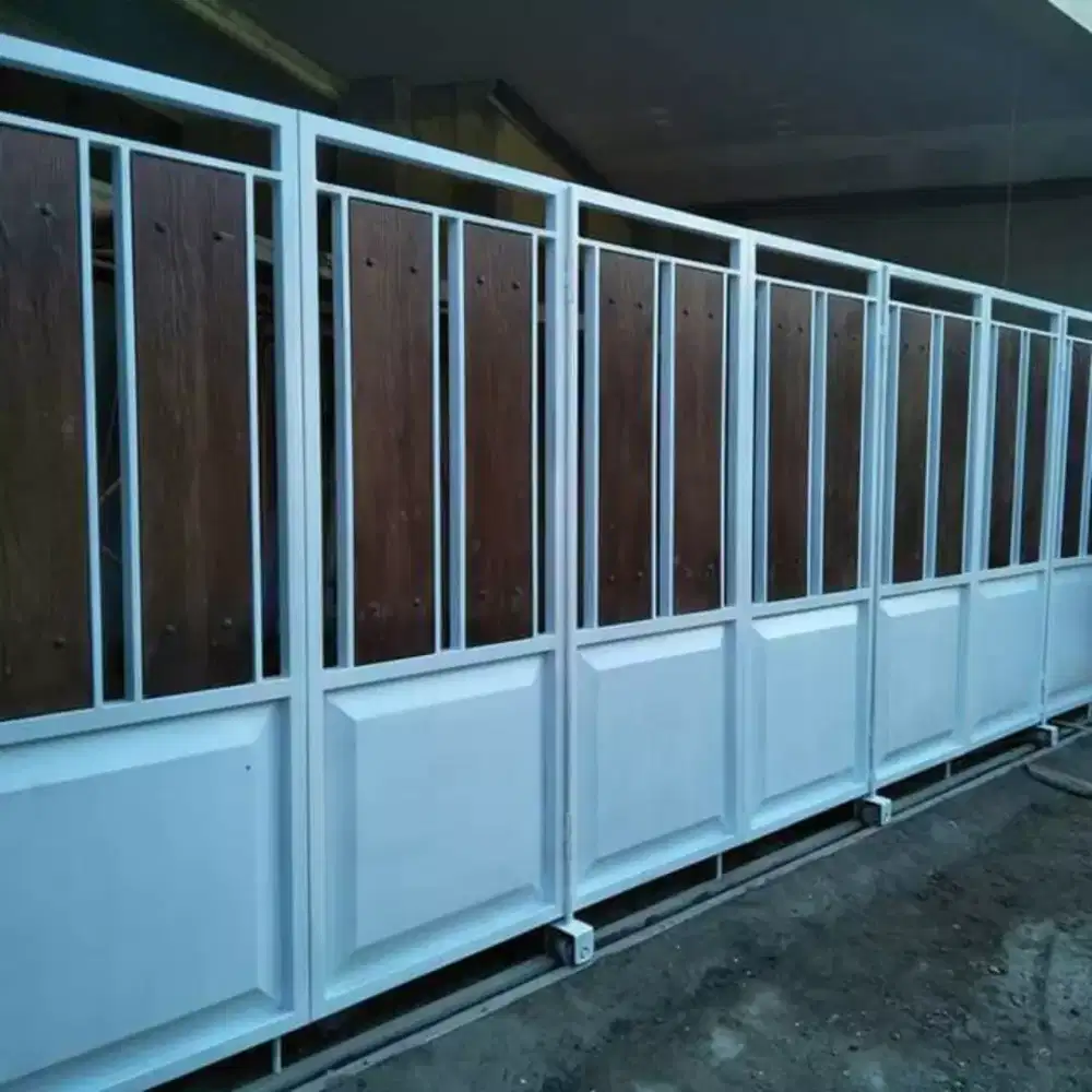Pintu pager kombinasi risplang grc