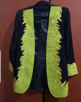 Blazer Brokat hijau