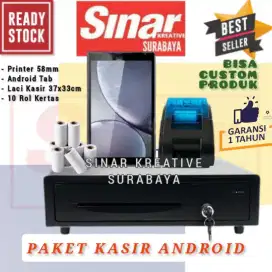 MESIN KASIR ANDROID PAKET LENGKAP GARANSI RESMI 1 TAHUN - SIAP PAKAI