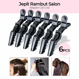 Toni & Guy Jepit Rambut Salon Barber Hair Alligator Clip Grip 6 Pcs