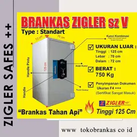 Brankas Tahan Api Zigler Safe Size V Tinggi 1 Meter
