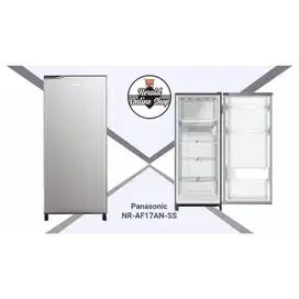 Kulkas 1 Pintu Panasonic NR AF17AN SS Silver Kapasitas 155L Glass Tray