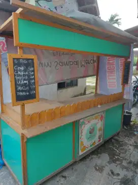 Gerobak kayu jati belanda bagus