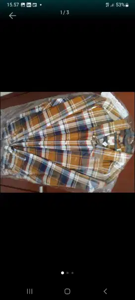 Kemeja flanel levis original