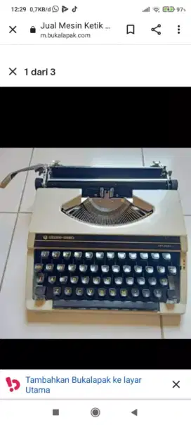 Mesin tik merk Silver Reed SR 200