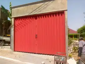 Rolling door follding gate