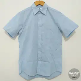 UNIQLO Short Sleeve Shirt - Light Blue