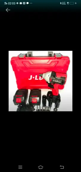 (RUMAH TEKNIK JOGJA)Obeng cordless 2 baterai JLD