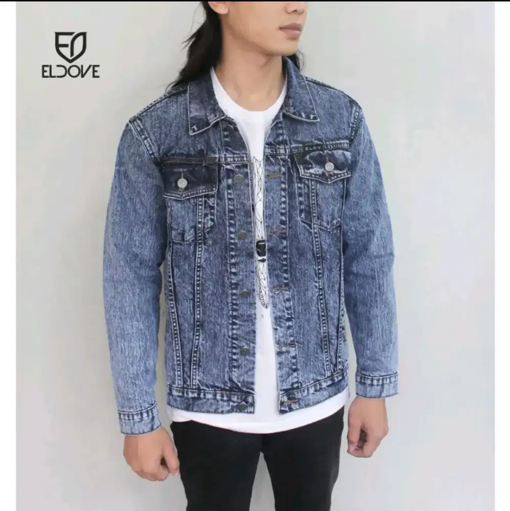 Eldove Denim Jacket Dark Blue 5085 bnib
