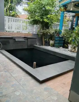 Kolam koi minimalis
