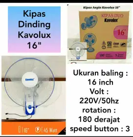 Kipas Angin Dinding Baling 16