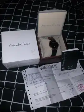 Jam Tangan Alexandre Christie Fullset Ori siap pakai