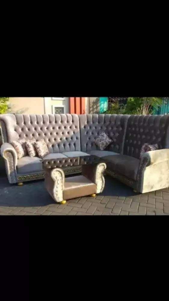 Sofa Sudut/L Syahrini + meja