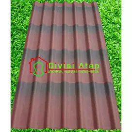 Atap bitumen monolayer Onduline tile RED