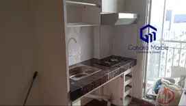 Meja Makan Dapur Marmer Portoro Silve / Top Table / Kitchen Set Granit