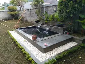 Kolam ikan koi minimalis