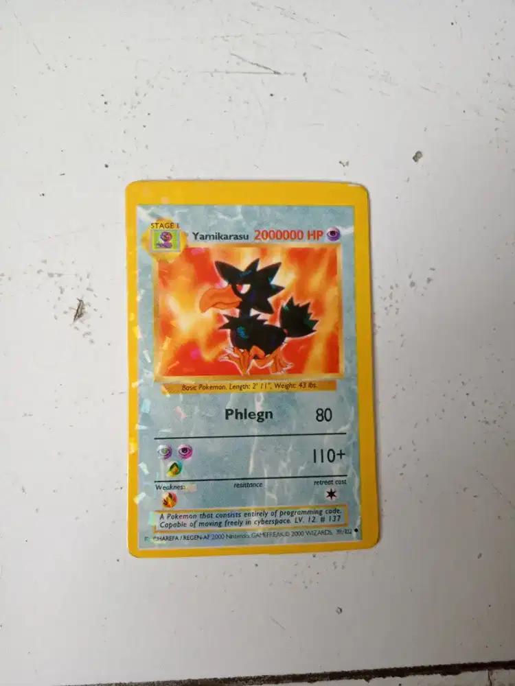 Kartu Pokemon Hologram Phlegn