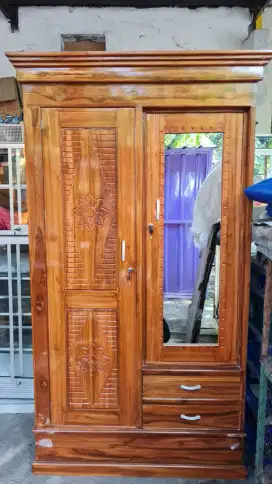 Lemari jati 2.pintu