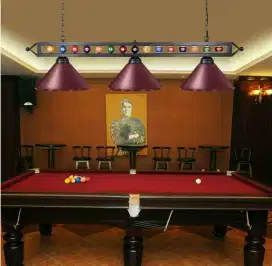 Cup Lampu Billiard Biliar Bilyar Table Pool Light Premium Bola Asli