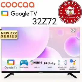 [Google TV] Coocaa LED TV 32 Inch 32Z72 Frame Less Digital Smart TV HD