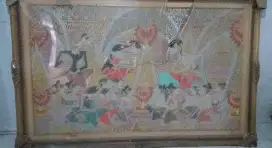 Lukisan Wayang Tinta Emas