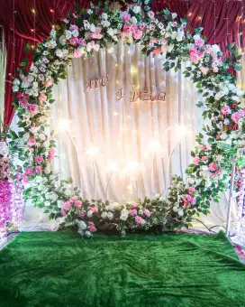 Dekorasi Backdrop Ultah Lamaran Khitanan Akad Aqiah dll B3