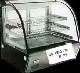 Showcase Food Warmer Curved Etalase Penghangat Makanan 120L