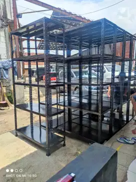 rak besi warna hitam khusus area bandung bosku