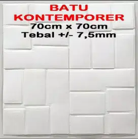 PROMO CUCI GUDANG! Wall Sticker 3D Foam Batik 70 x 70 cm Brick Sticker
