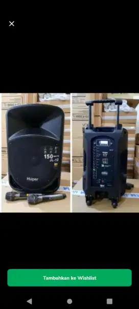 Speaker portable hupper JL 12,12 in