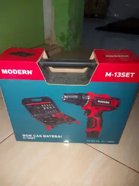 Mesin bor charger Modern M 13 Set promo toko naufal makassar bisa cod