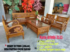 Kursi Arimbi 3111 Jati Ukir Jepara Finishing alus