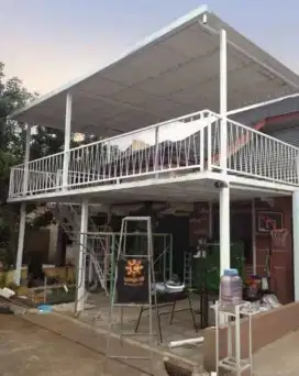 Canopy dak fllat + balkon minimalis 890