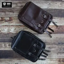 Tas ransel laptop backpack kulit sapi asli BPB10