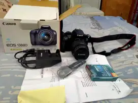 Kamera Canon 1300D seperti baru full set