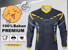 Jersey kaos baju sepeda runing yellow Printing