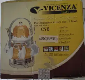 Pelengkapan Minum Teh Vicenza Keramik C78