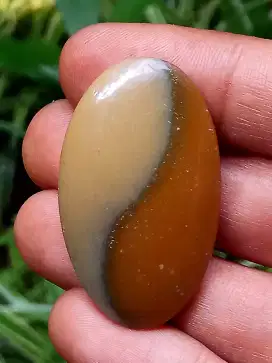 Pendant, stone yin yang