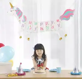 Banner HBD Unicorn