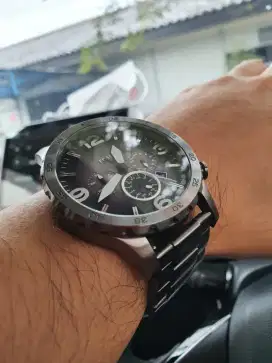 Fossil gun metal JR1437 lengkap mulus95%