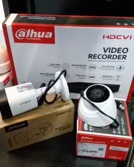 Paket 2 camera cctv Dahua 2 Mp include pemasangan.